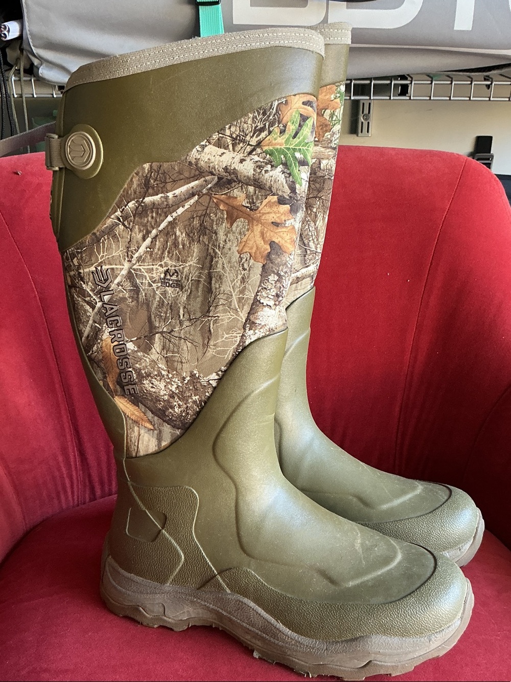 LaCrosse Olive Green Realtree Camo Waterproof Hunting Boots